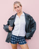 Imagen de Ritala Shorts con Camisas en Tartán Azul Oscuro