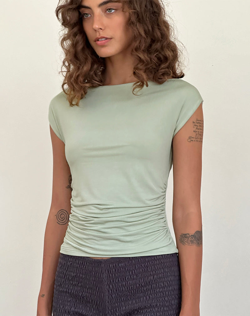 Imagen de Bentley Ruched Top en Slinky Mint