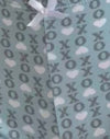 Azul polvo con corazón XO