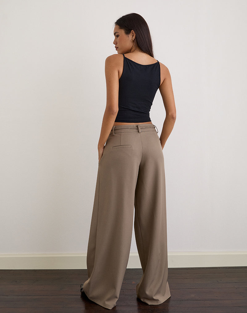 Imagen de Rivela Tie Waist Trouser in Taupe