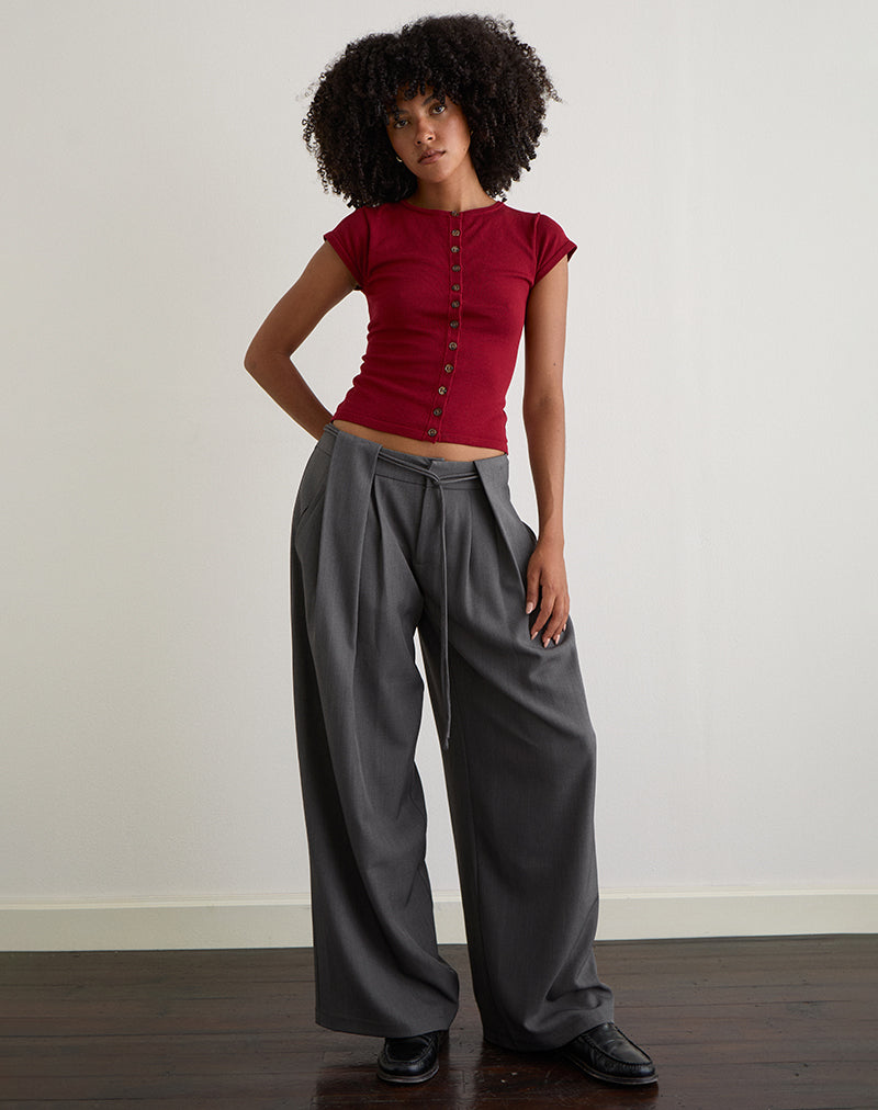 Imagen de Rivela Tie Waist Trouser en gris
