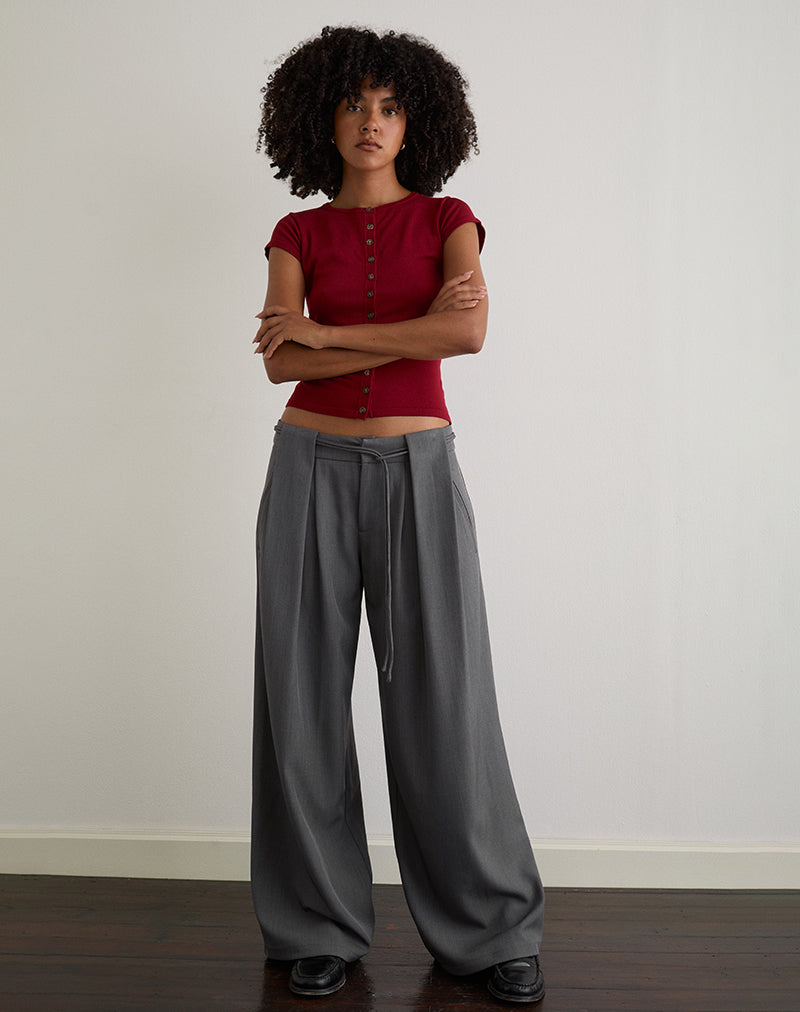 Imagen de Rivela Tie Waist Trouser en gris