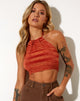 Imagen de Roena Crop Top en Space Dye Mandarina Fresa