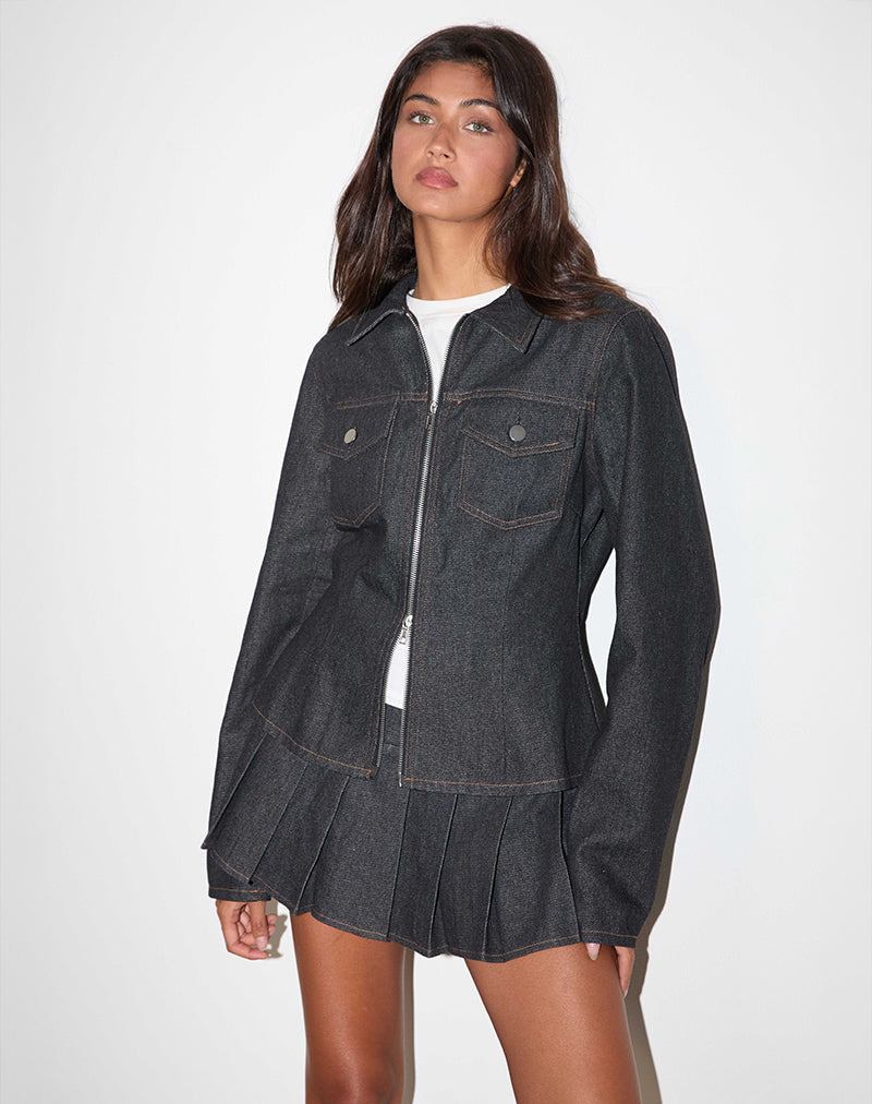 Chaqueta Rohana en Chambray Indigo