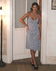 imagen de Rohaya Midi Dress in Purple Botanist Flock