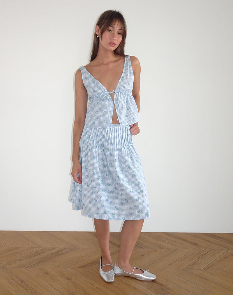 imagen de Rolia Cami Top en Guinga Flor Azul
