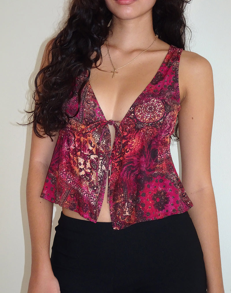 Imagen de Rolia Cami Top en Paisley Abstracto