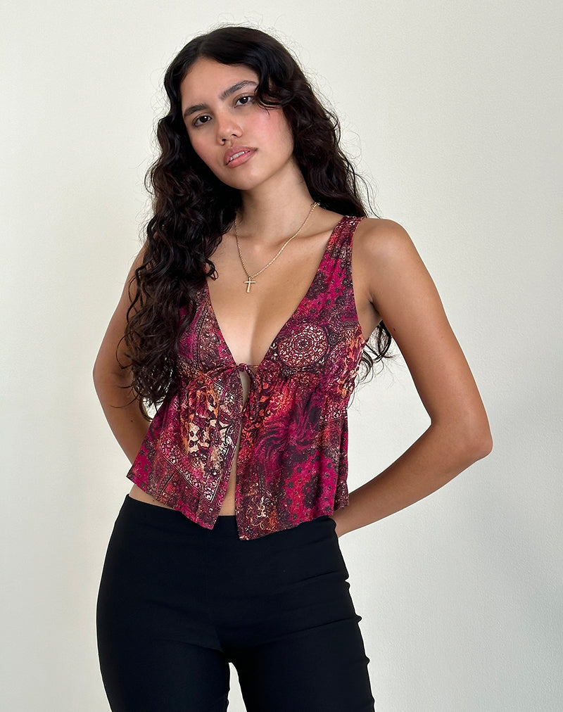 Imagen de Rolia Cami Top en Paisley Abstracto