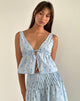 imagen de Rolia Cami Top en Guinga Flor Azul