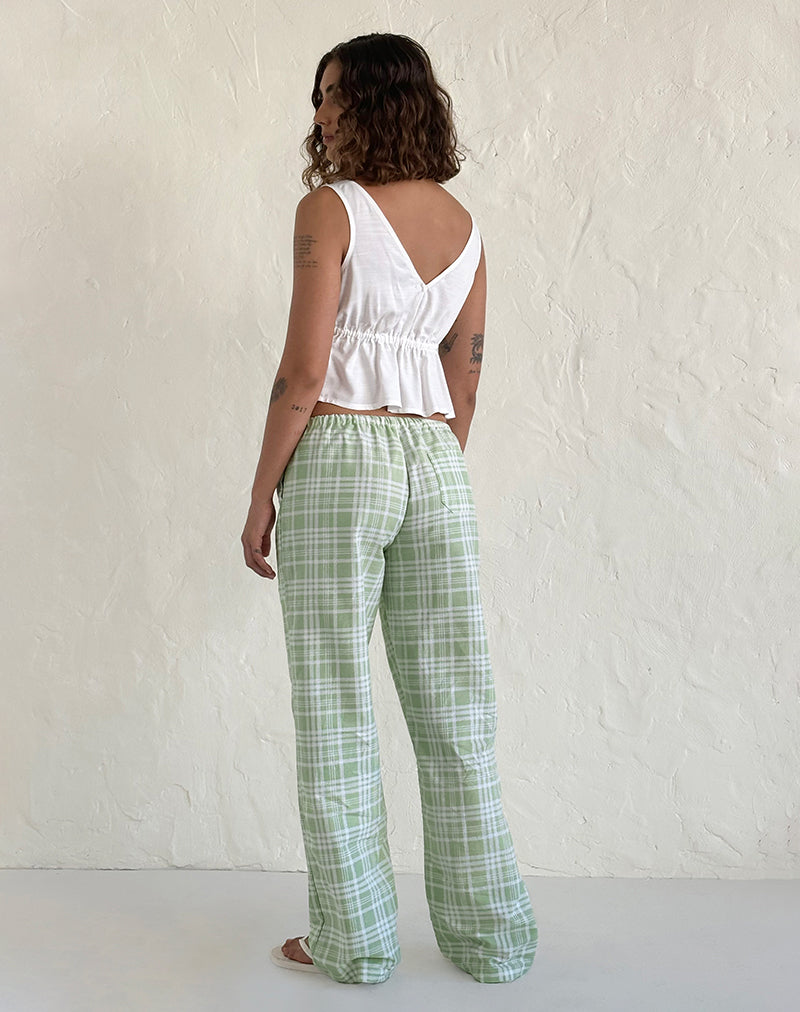 Imagen del pantalón Lirura de tela de mesa Neo Mint