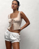 Imagen de Rona Satin Butterfly Top en Buttercream