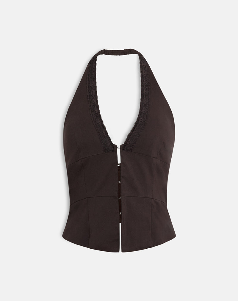 Imagen de Ronin Top en encaje sastrería Marrón