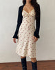 Imagen de Ronsha Vestido Midi en Cadena Floral Crema