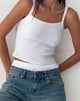 Imagen de Aus Ribbed Vest Top Blanco