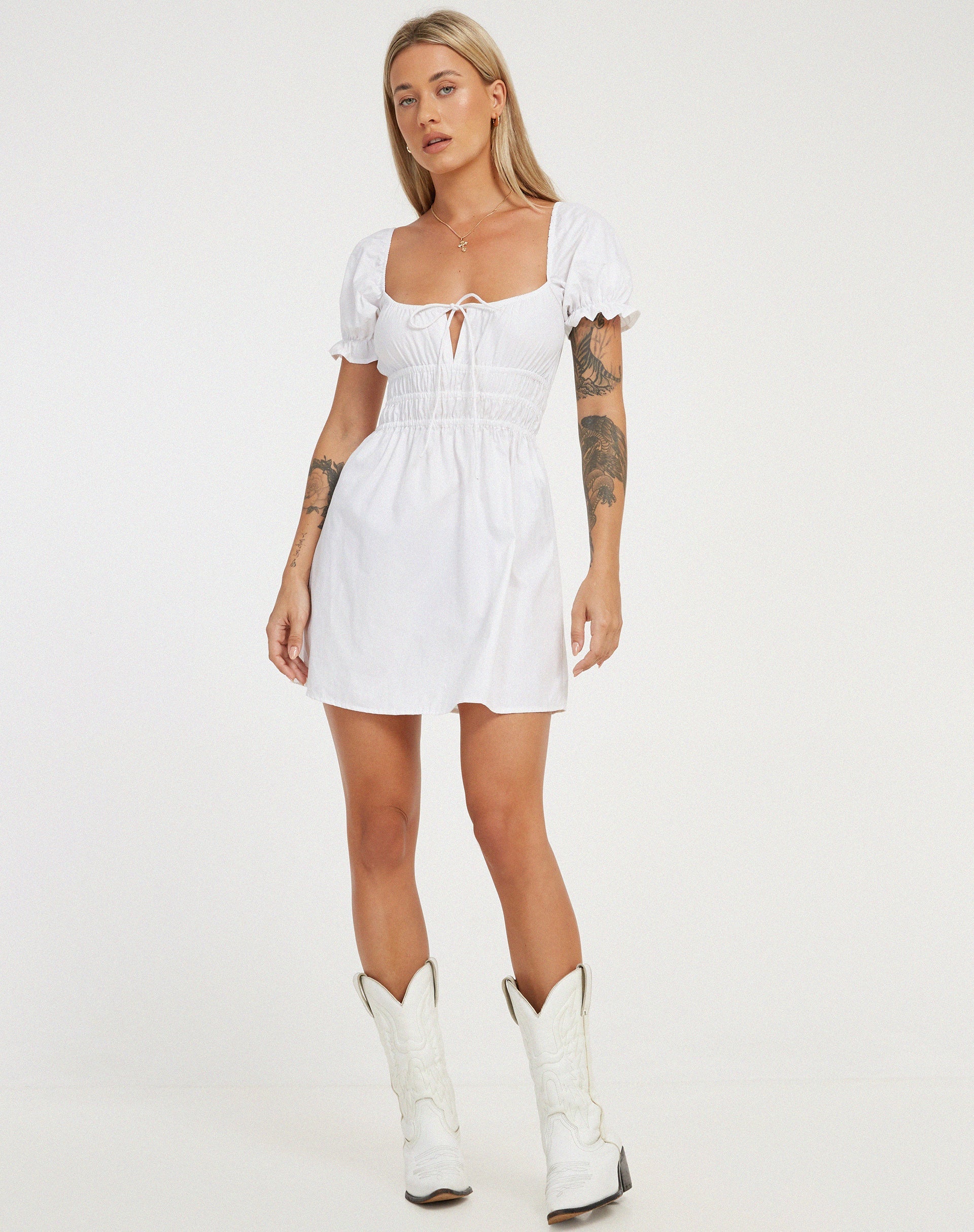 imagen de Rosmilly Mini Dress in White