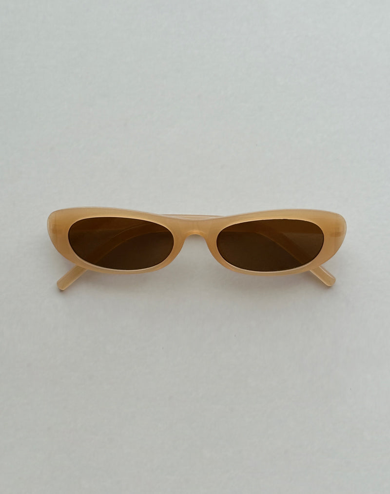 Gafas de sol rectangulares Rotu en color tostado opaco