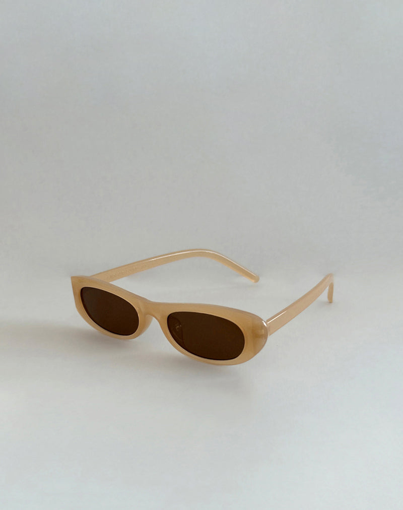Imagen de las gafas de sol Rotu Rectangle en color bronceado opaco