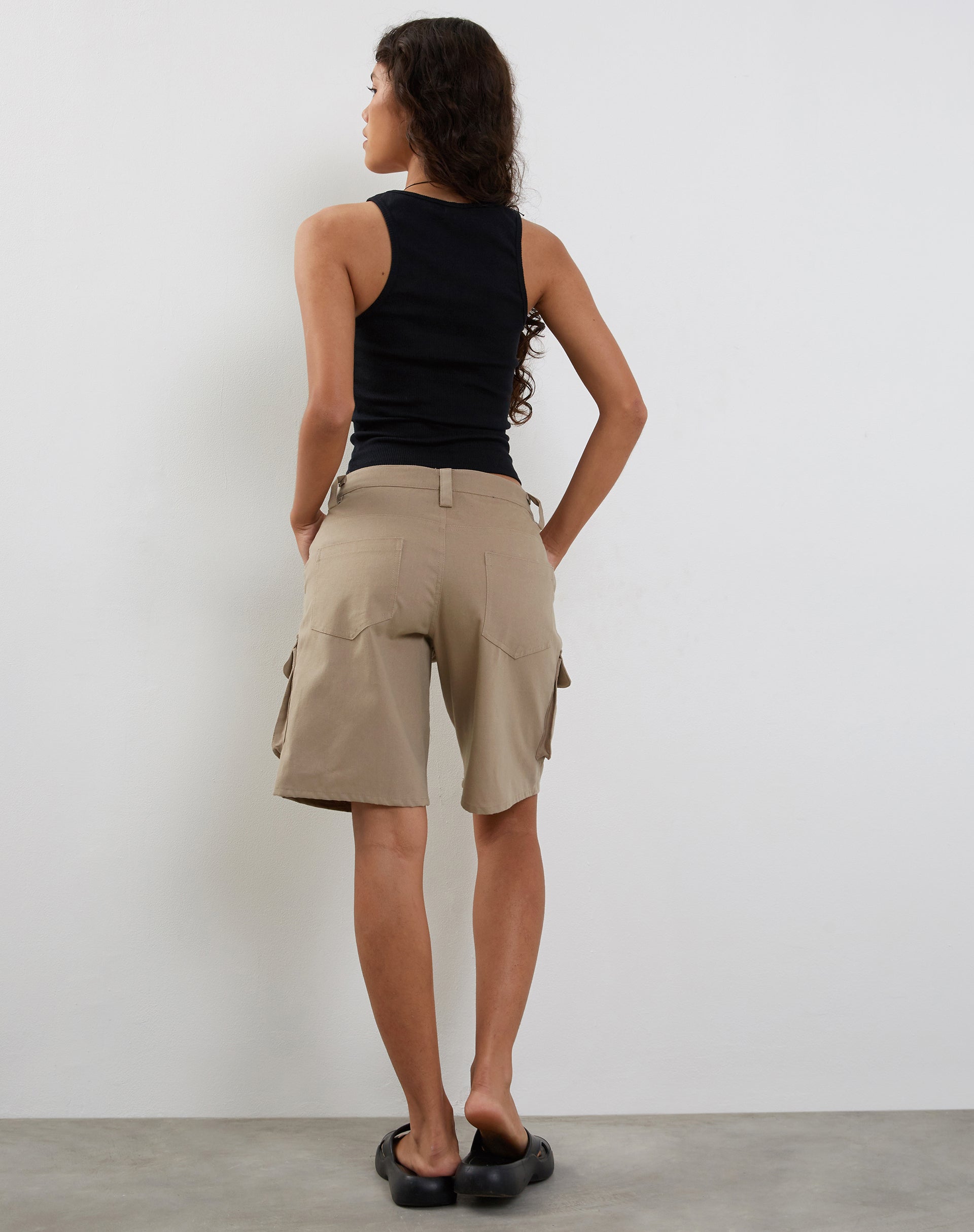 Imagen de Roxe Ribbed Vest Top en Negro
