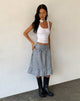 Imagen de Kasya Frill Hem Midi Wrap Skirt in Brandy Check