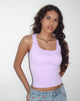 imagen de Roxe Ribbed Vest Top en Soft Lilac