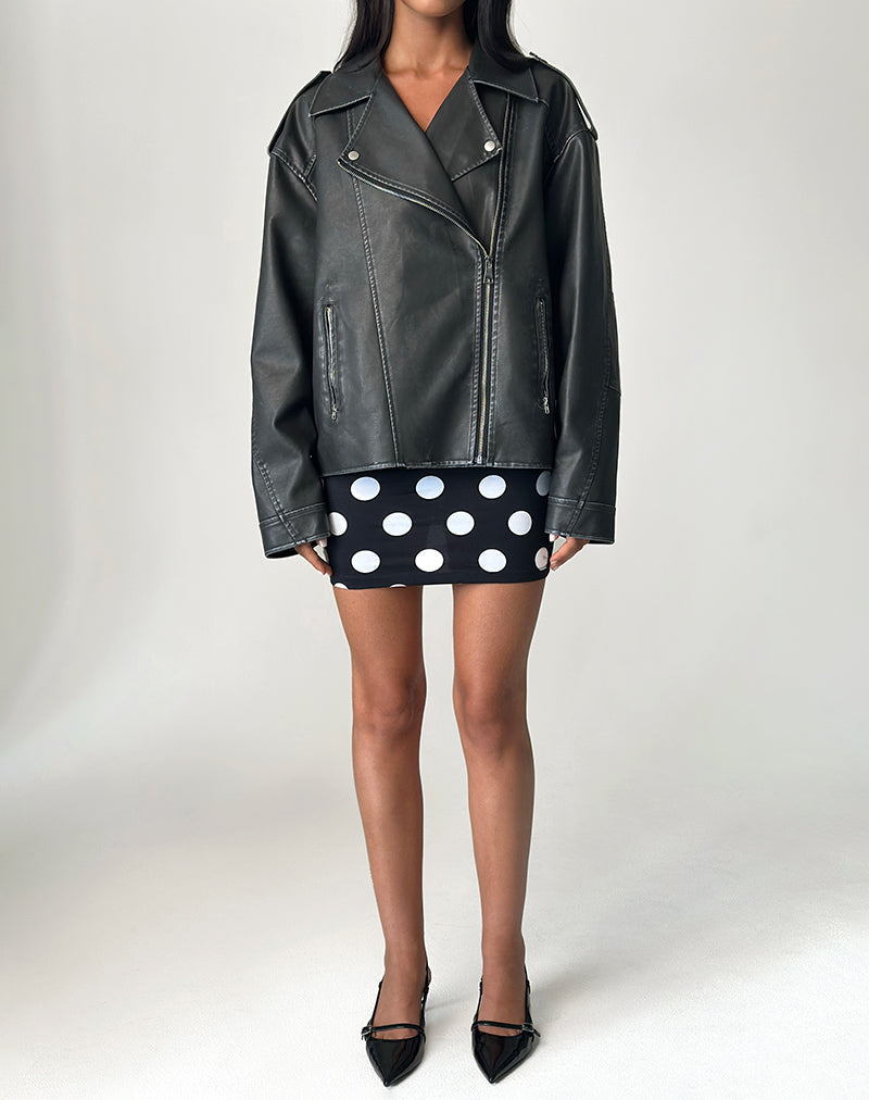Imagen de Lidya Minifalda en punto XL Negro