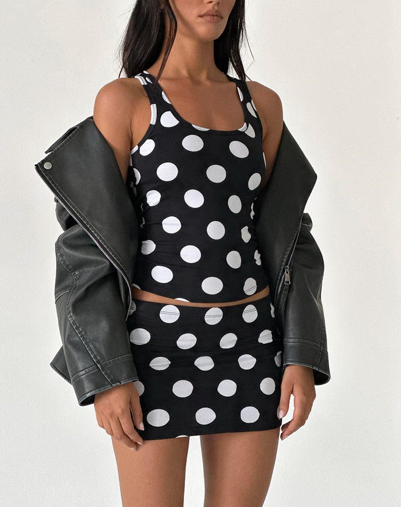 Imagen de Lidya Minifalda en punto XL Negro