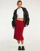 imagen de Rujha Midi Skirt in Red Flock Mesh