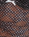 Mini Polka Encaje Impreso Blanco y Negro