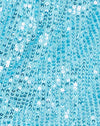  Drape Sequin Azul