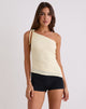 Imagen de Rusana Top de punto diagonal escarpado Buttercream