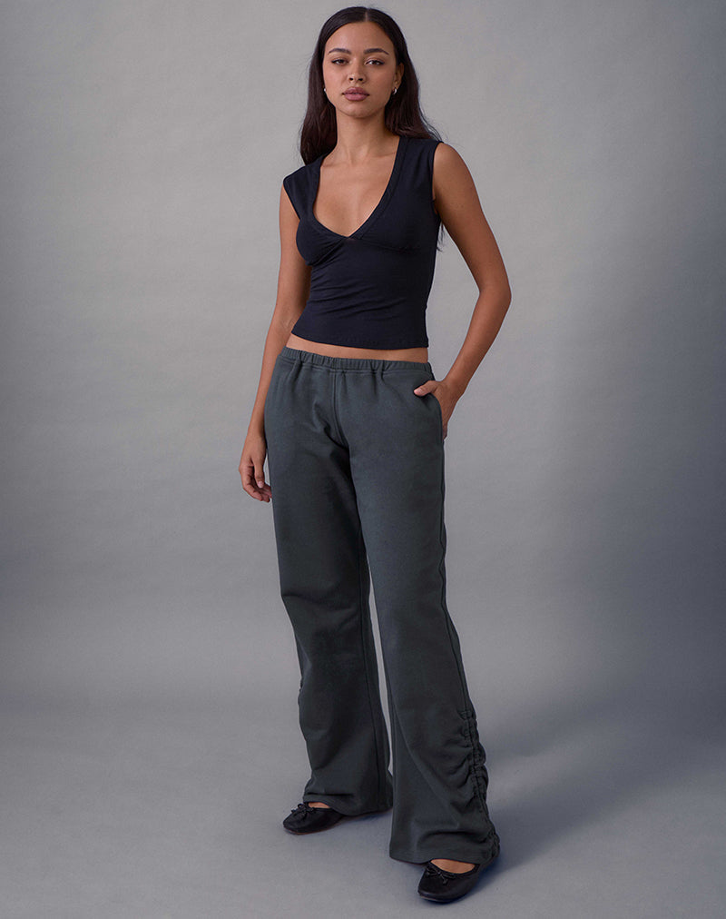 Image of Rylan Ruched Jogger in Beluga Grey