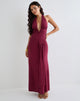 Imagen de Ryoko Maxi Dress in Cupro Borgoña