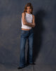 Imagen de Rigid Low Rise Flare Jeans In Mid Blue Used