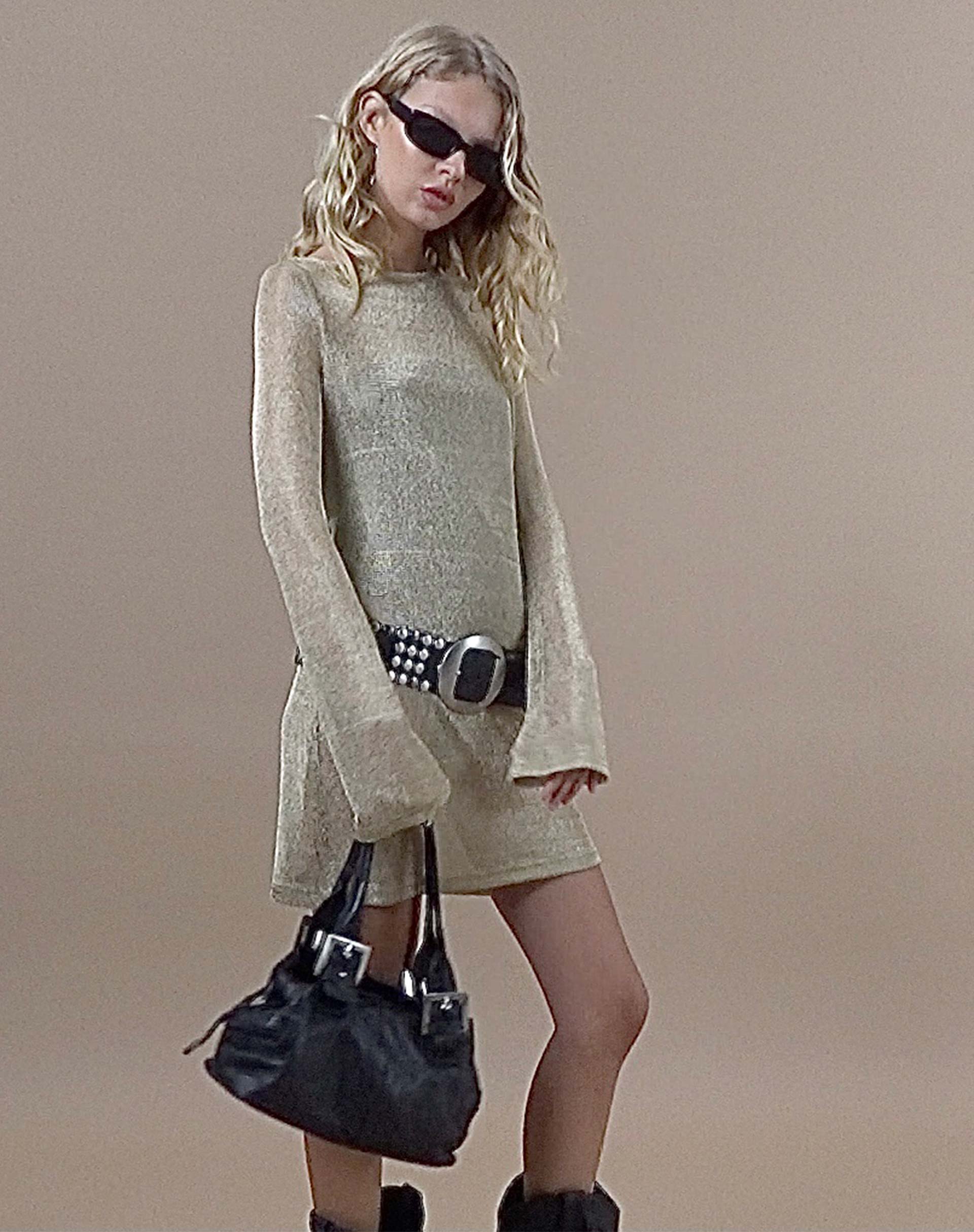 imagen de Sachin Mini Dress in Gold Chain