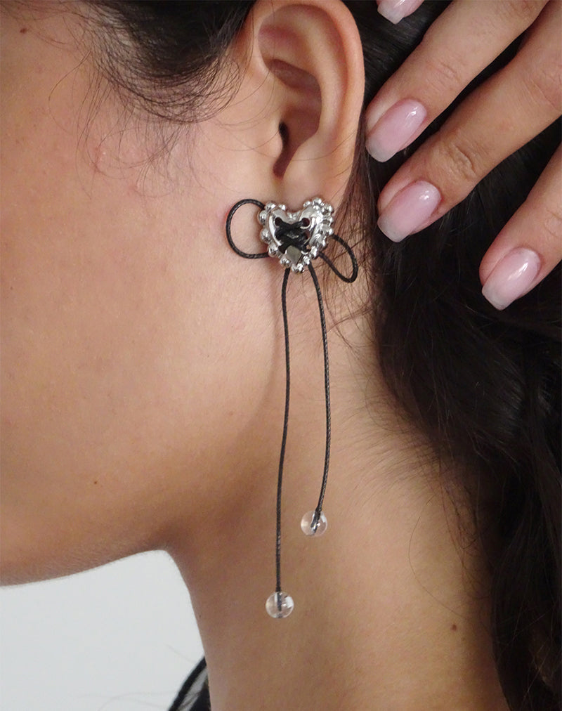 Imagen de Pendientes Sadie Bow de plata