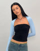 Imagen de Sajna Ruched Bandeau Top en Negro