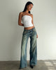 Imagen de Sajna Ruched Bandeau Top en Blanco