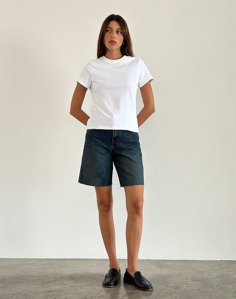 Imagen de Sakha Boxy Top en blanco liso