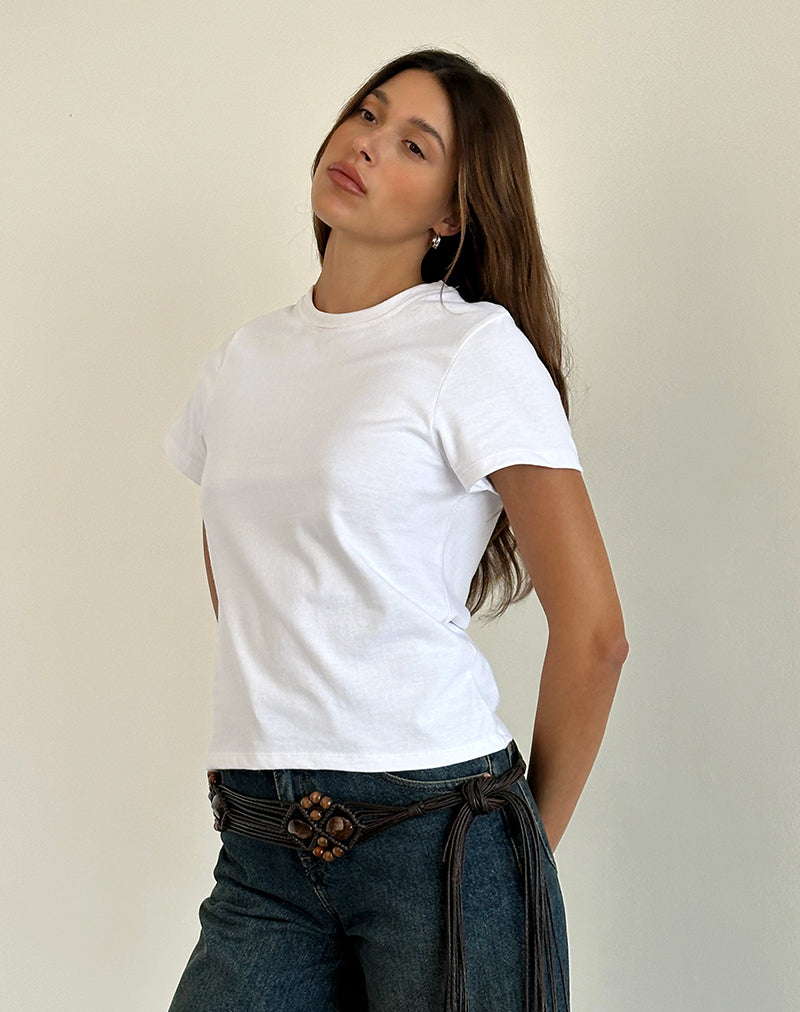 Imagen de Sakha Boxy Top en blanco liso