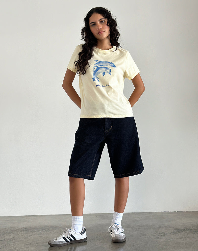Imagen de Saki Tee in Buttermilk with Better Together Slogan