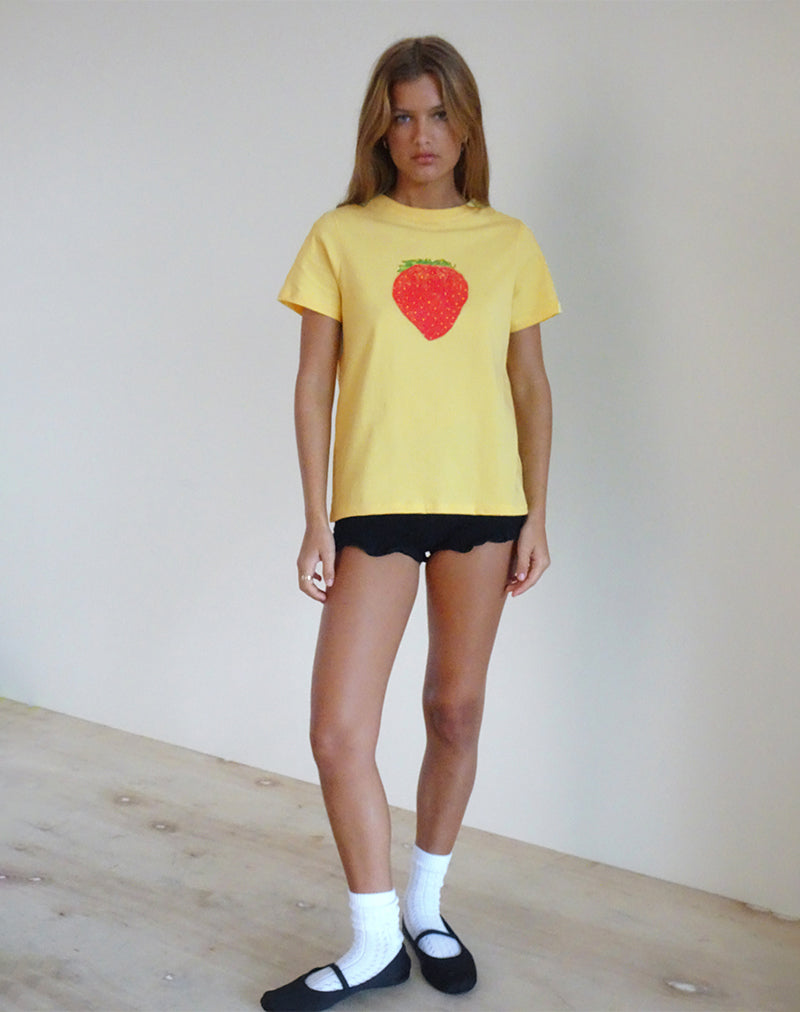 Camiseta Saki de Fresa y Limón oversize