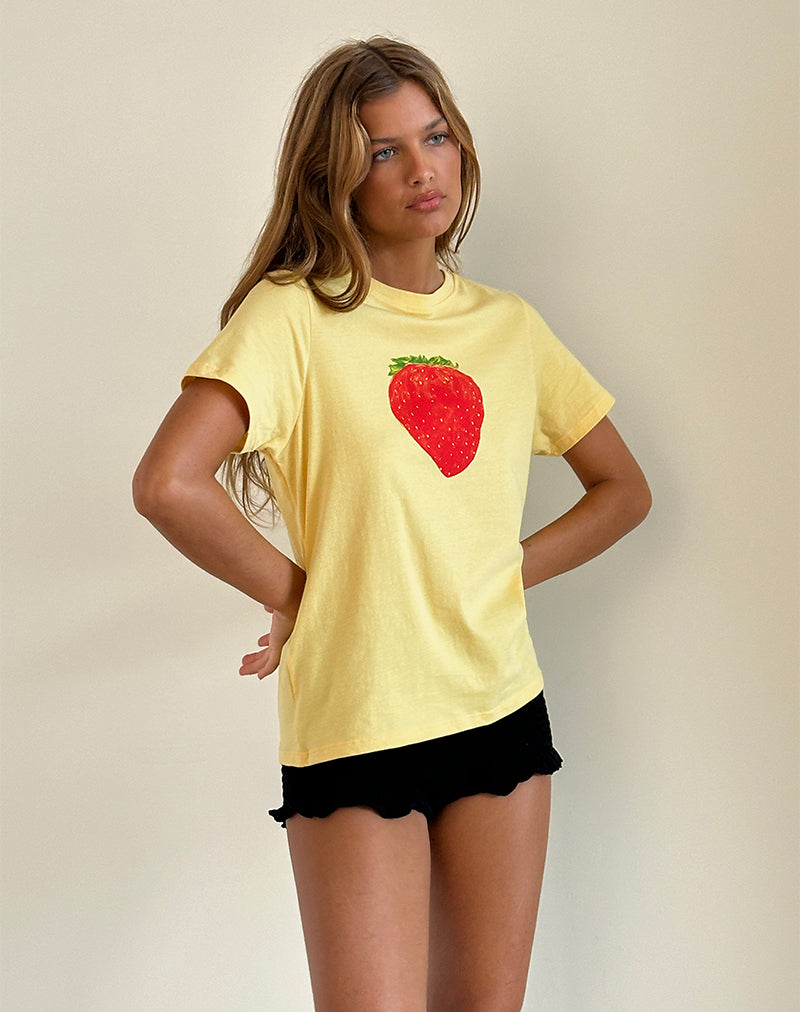 Imagen de Saki Tee in Lemonade Oversized Strawberry