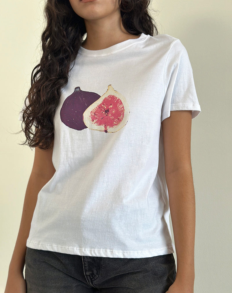 Camiseta Saki de Higo blanco