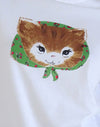 Blanco con gatito