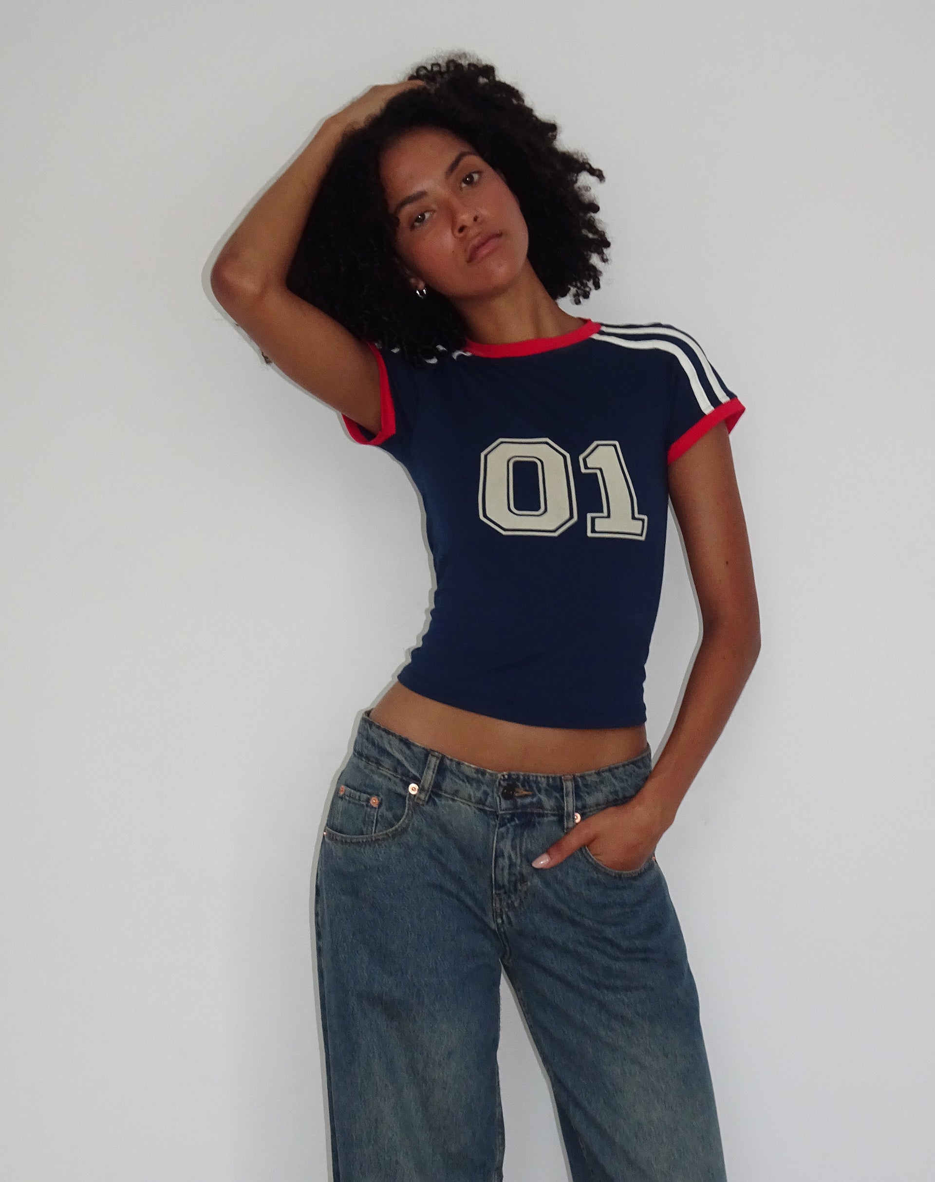 Imagen de Salda Sports Camiseta ajustada azul marino