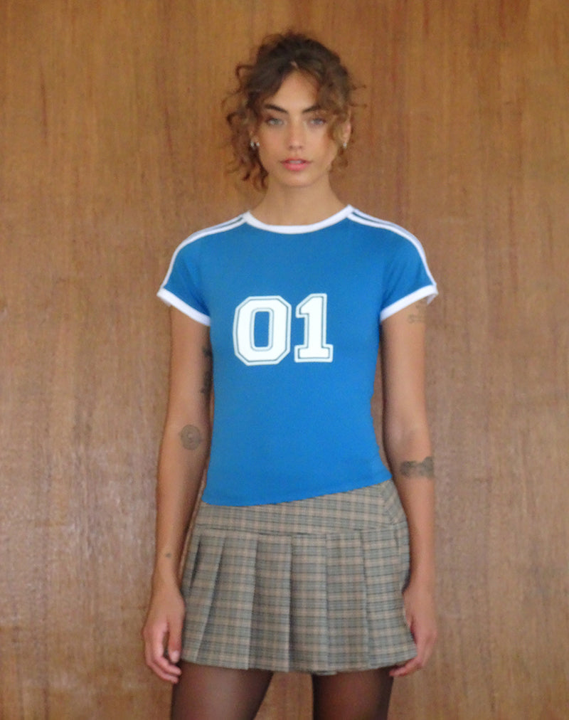 Imagen de Salda Sporty Fitted Tee in Mediterranean Blue