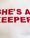 Blanco con encuadernación She's a Keeper Tango Red