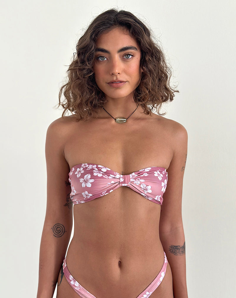 Imagen del sujetador de bikini Samara en Hibiscus Floral