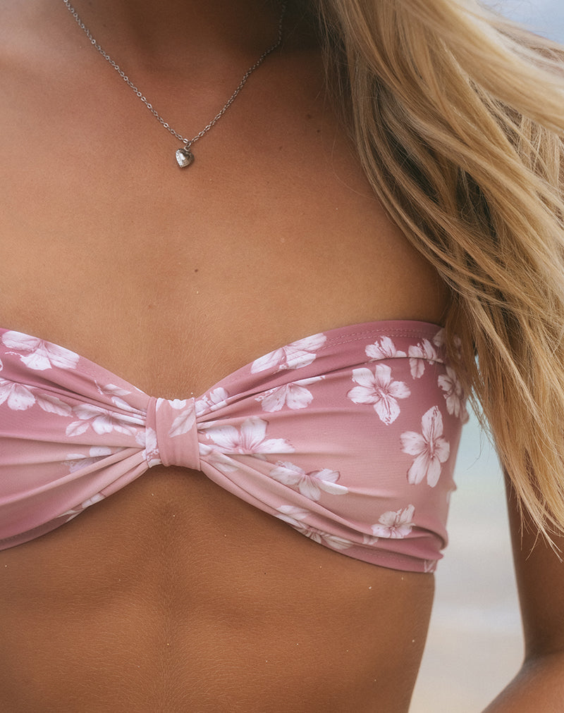 Top de bikini Samara en Hibiscus Floral