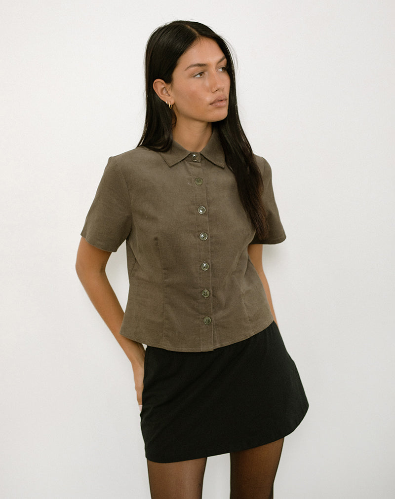 Imagen de la camisa Samas en Cord Taupe